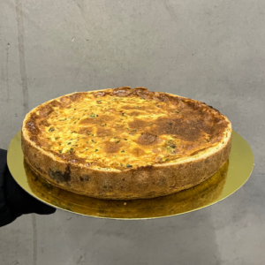 Lehtikaali-feta quiche (G, L)